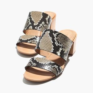 Madewell Leather heeled sandals size 8